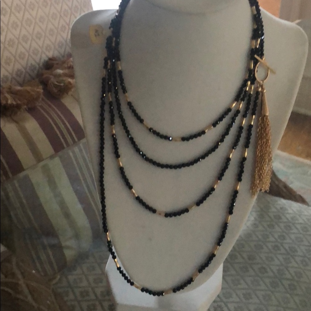 Gold filled spinel necklace